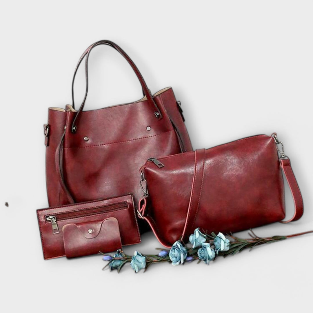 Olivia | 4-Piece Vintage Bag Set