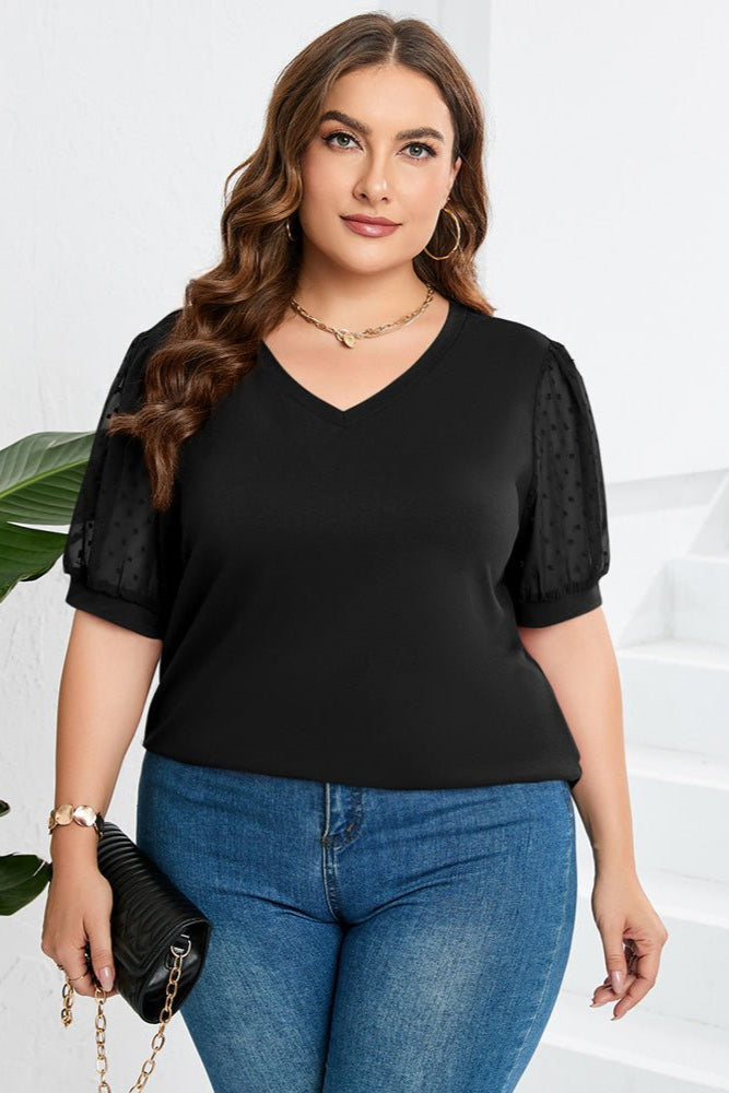 Helena | Sleek V-Neck Blouse